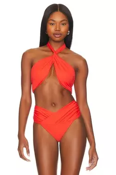 Топ бикини JADE SWIM Helix, цвет Coral