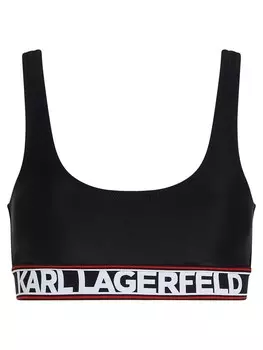 Топ бикини Karl Lagerfeld, черный