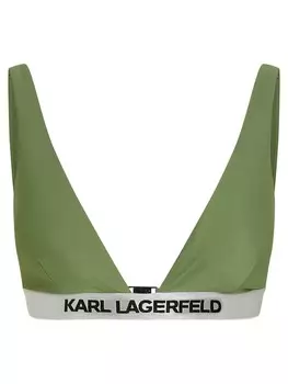 Топ бикини Karl Lagerfeld, зеленый