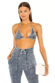 Топ бикини Knorts Knit Denim Barely, цвет Vintage Indigo