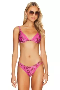 Топ бикини L*SPACE Fused Finneas, цвет Tiki Tiki