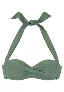 Топ бикини Lascana LOLO, оливковый