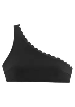 Топ бикини Lascana SCALLOP, черный