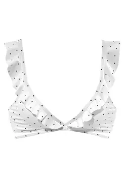Топ бикини Lascana SPARKLE, белый