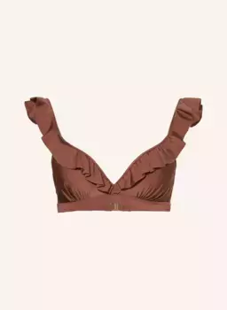 Топ бикини на косточках chocolate shine Beachlife, коричневый