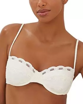 Топ бикини Naya Nissi с ажурными вставками ViX, белый