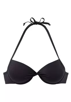 Топ бикини пуш-ап Lascana, черный