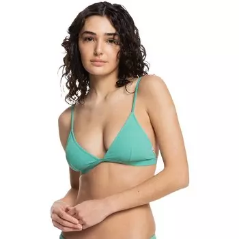 Топ бикини Quiksilver Classic Bralette Rib, зеленый