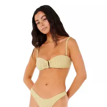 Топ бикини Rip Curl Cala Sparkle Bandeau, желтый