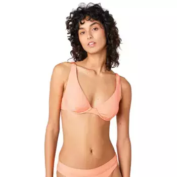 Топ бикини Rip Curl Modern Rib B/C Cup, розовый