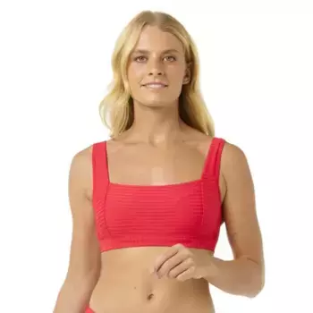 Топ бикини Rip Curl Premium Surf D-DD Crop, красный