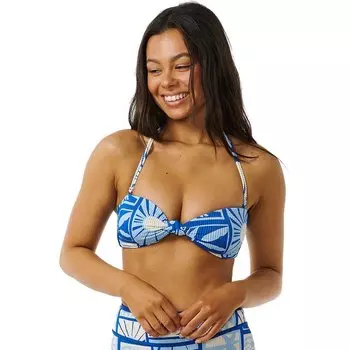 Топ бикини Rip Curl Santorini Sun Bandeau, синий