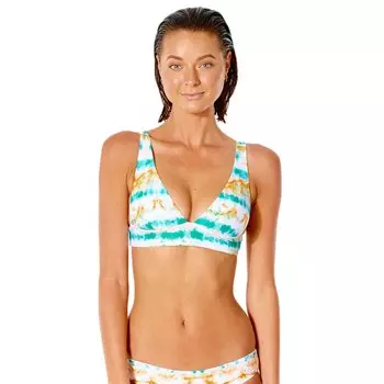 Топ бикини Rip Curl Summer Palm Revo Halter, белый