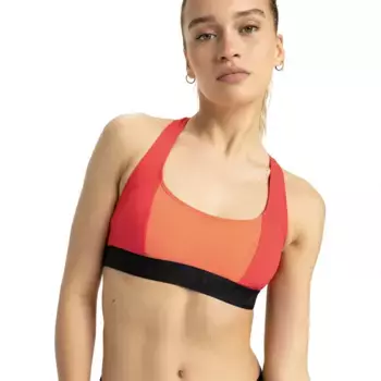Топ бикини Roxy Active Colorblock, красный
