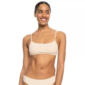 Топ бикини Roxy Gingham, бежевый