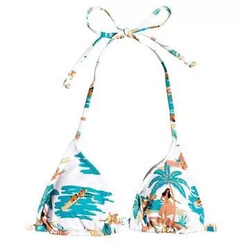 Топ бикини Roxy PT Beach Classics Tiki Triangle, белый