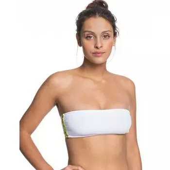 Топ бикини Roxy Sisters Sporty Bandeau, белый