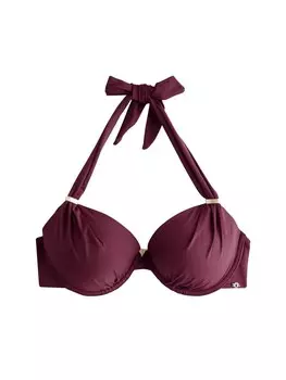 Топ бикини с эффектом пуш-ап Next, цвет Wine red