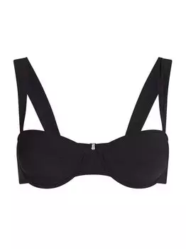 Топ бикини с балконетом от Athens Valimare, черный