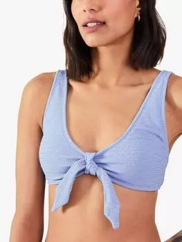 Топ бикини с банни-галстуком Accessorize, синий