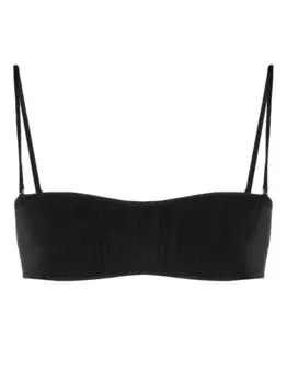 Топ бикини с декоративной строчкой Mugler, черный
