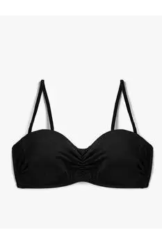 Топ бикини с драпировкой Koton, черный