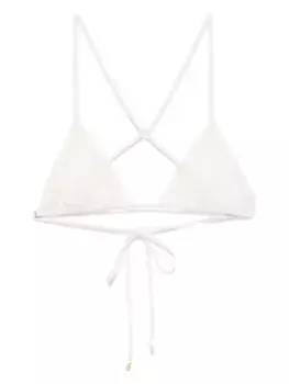 Топ бикини с кружевом Kiki de Montparnasse, нейтральный