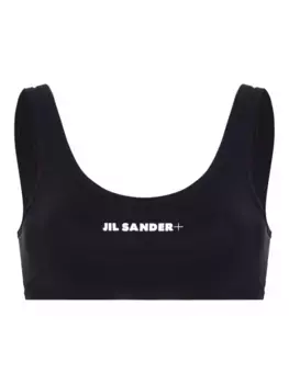 Топ бикини с логотипом JIL SANDER, синий