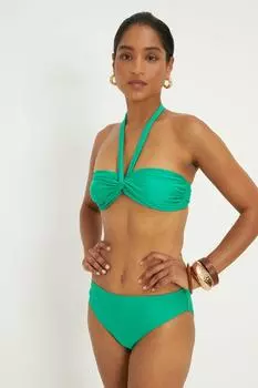 Топ бикини с лямками-бандо и бретельками Dorothy Perkins, зеленый