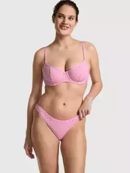 Топ бикини с люверсами Pink By Frankies Bikinis, розовый