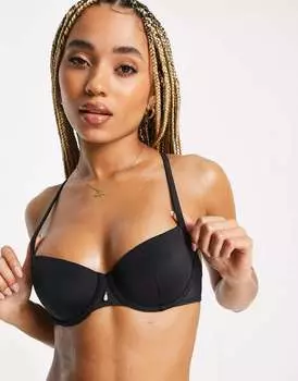 Топ бикини с мягкими чашечками Hunkemoller цвета Nero