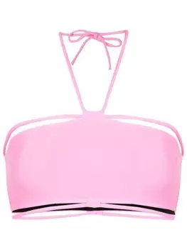 Топ бикини с вырезом халтер Gloria Coelho, розовый