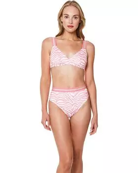 Топ бикини Sanctuary Modern Kitty Wrap Bikini Top, цвет Bright Peachy