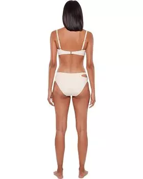 Топ бикини Sanctuary Sandbar Solids Seamed Bralette Bikini Top, цвет White/Sand