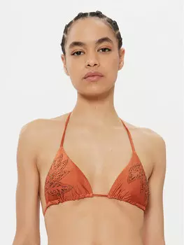 Топ бикини Satin Umber Balmy PT3195STR037 Maaji, коричневый