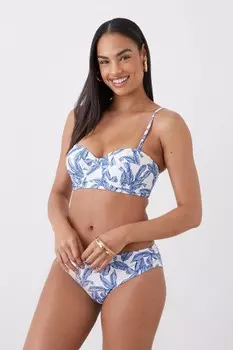 Топ бикини со структурированной чашкой Dorothy Perkins, синий