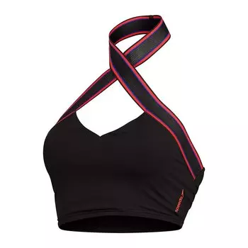 Топ бикини Speedo Solid Halter Crop Top, черный