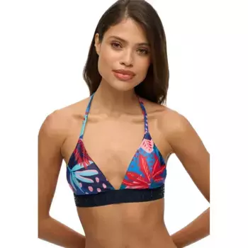 Топ бикини Superdry Logo Triangle, синий