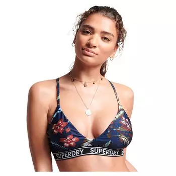Топ бикини Superdry Vintage Surf Logo, синий