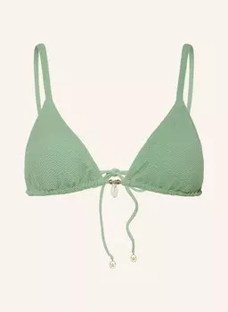 Топ бикини swim sparkle с треугольными чашечками и блестящей пряжей watercult, светло-зеленый
