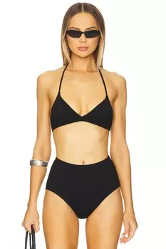 Топ бикини-треугольник Nili Lotan, black