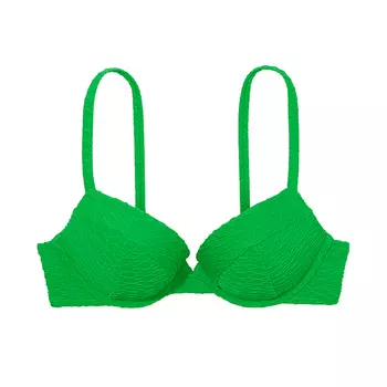 Топ бикини Victoria's Secret Swim Mix & Match Sexy Tee Push-Up Fishnet, зеленый