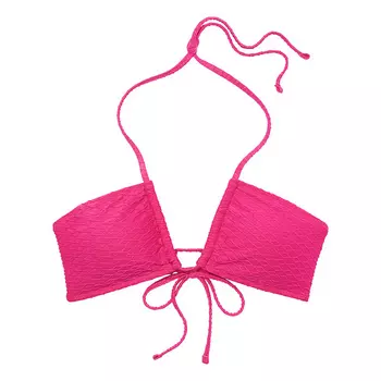 Топ бикини Victoria's Secret Swim Mix & Match Multiway Halter Fishnet, розовый