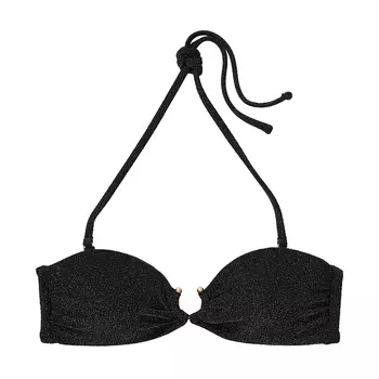 Топ бикини Victoria's Secret Swim Shimmer Bandeau, черный