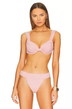 Топ бикини WeWoreWhat Claudia, цвет Solid Baby Pink