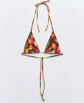 Топ-бикини Zara Curtain String, мультиколор