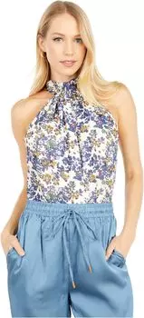 Топ Bishop + Young Belle Isle Tie Neck Top, цвет Belle Isle