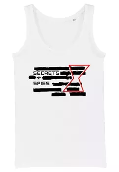 Топ BLACK WIDOW: MOVIE REDACTED SPIES Henry Tiger, белый