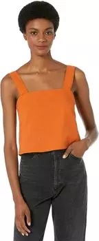 Топ Blank NYC Linen Crop Top with Tie Back Detail in Firecracker, цвет Firecracker