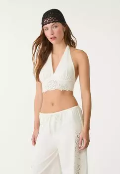 Топ BLEND HALTER Stradivarius, белый